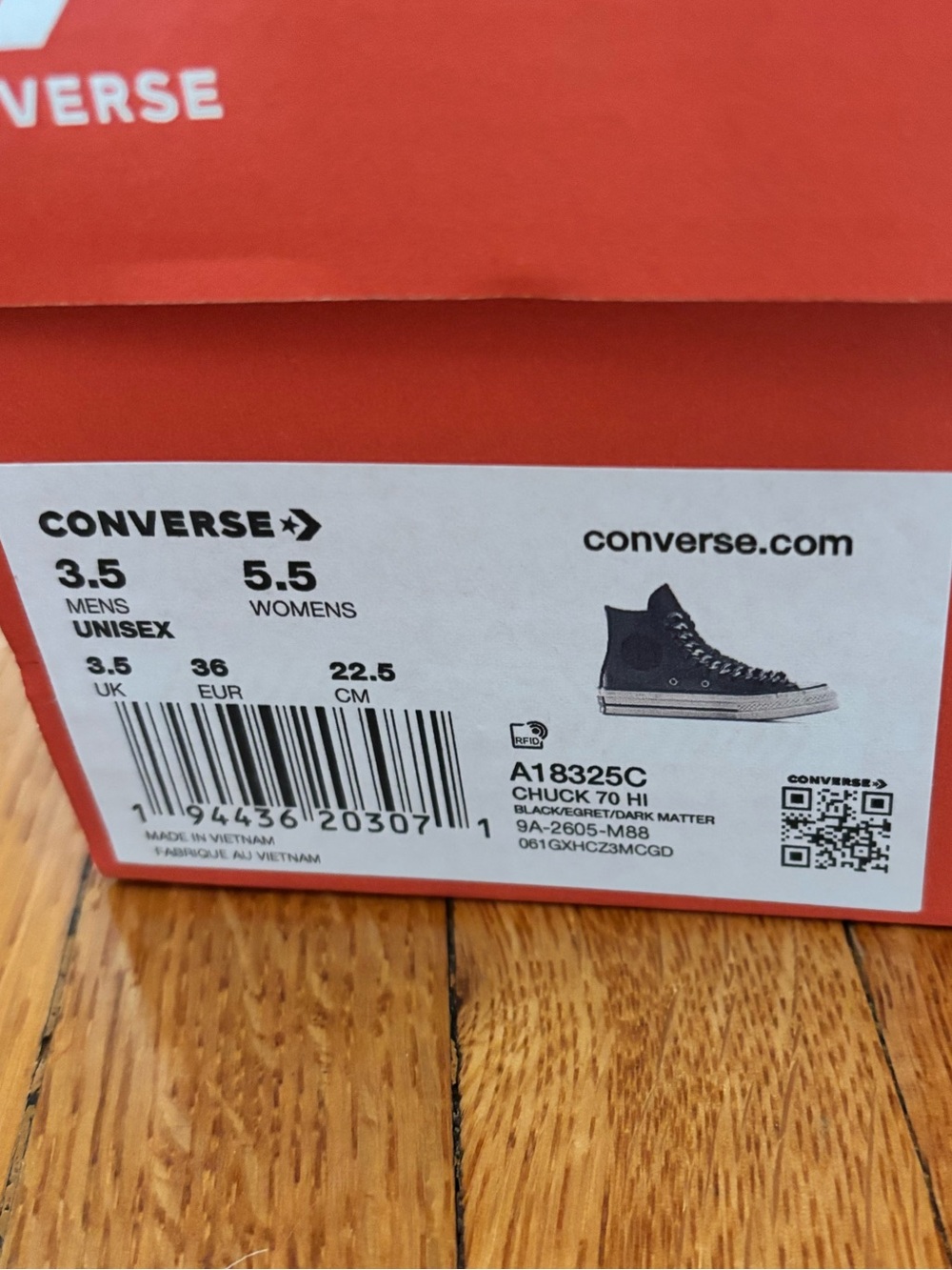 Converse Chuck 70 Industrial Glam - Black - 5.5 - Picture 6 of 6